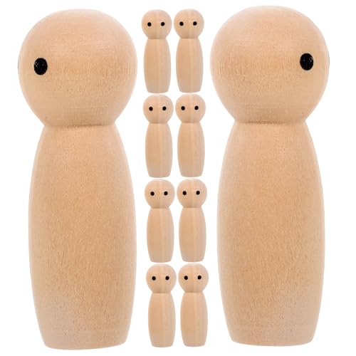Beaupretty 10 Stück Unvollendete Holzfiguren Teiliges DIY Holz Puppen für Bemalen und Basteln für Kreative Dekoration und Weihnachtsprojekte Beaupretty 10 Stück Unvollendete Holzfiguren Teiliges DIY Holz Puppen für Bemalen und Basteln für Kreative Dekoration und Weihnachtsprojekte von Beaupretty
