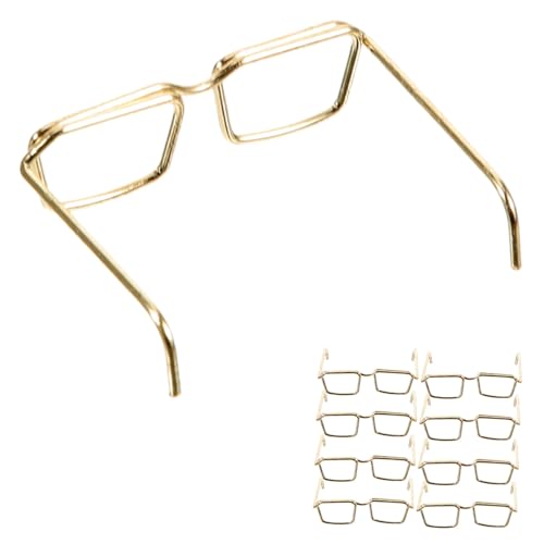 Beaupretty 10 Teiliges Puppenbrillen Metallrahmen ohne Gläser Goldfarbene Miniatur Brillen für Puppen zum Verkleiden Leichte Stabile und Wiederverwendbare Accessoires für Puppendeko Beaupretty 10 Teiliges Puppenbrillen Metallrahmen ohne Gläser Goldfarbene Miniatur Brillen für Puppen zum Verkleiden Leichte Stabile und Wiederverwendbare Accessoires für Puppendeko von Beaupretty