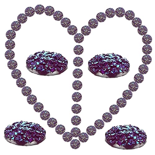 Beaupretty 100 Stück Flache Rückseite Strasssteine Runde Glitzerharz Dekorationen Diy Bastel Accessoires für Schmuck Handtaschen Karten Langlebig und Leicht von Beaupretty
