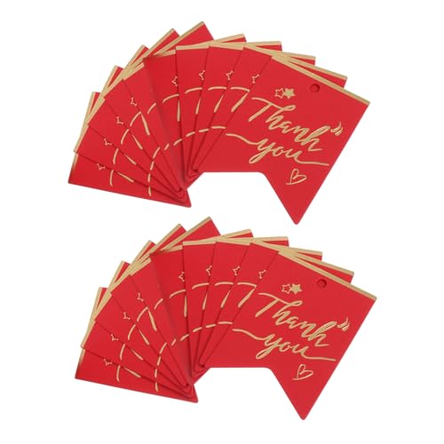 Beaupretty 100 Stück Geschenkanhänger für Partys Tags für Hochzeiten Geburtstagsfeiern DIY Dekorative Etiketten mit Vorgestanzten Löchern Vielseitig Einsetzbar von Beaupretty