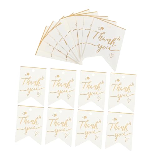 Beaupretty 100 Stück Geschenkverpackungsanhänger Ton Dekoration Gestempelt Schild Favorisieren Hochzeit Mini Glücklich Hängend Party Danke Etiketten Für Thanksgiving Viel Feiern Papier Weiß von Beaupretty