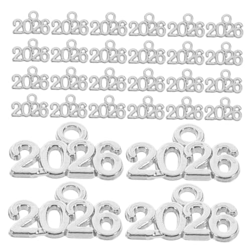 Beaupretty 100 Stück Jahreszahl Anhänger aus Legierung Langlebige DIY Schlüsselanhänger Charms für Schmuckherstellung und Basteldekoration Vielseitig für Heim Büro und Auto Beaupretty 100 Stück Jahreszahl Anhänger aus Legierung Langlebige DIY Schlüsselanhänger Charms für Schmuckherstellung und Basteldekoration Vielseitig für Heim Büro und Auto von Beaupretty