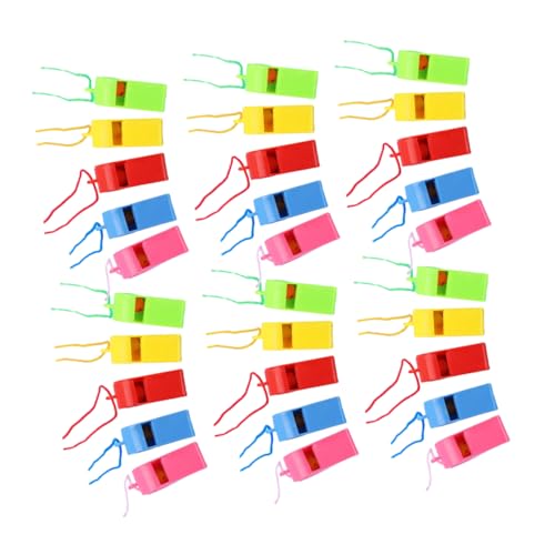 Beaupretty 100 Stück Teiliges Bunte Kunststoffpfeifen mit Umhängeband Vielseitige Sport und Schiedsrichterpfeifen Farbenfrohe Trillerpfeifen für Training Wettkampf und Partygebrauch Beaupretty 100 Stück Teiliges Bunte Kunststoffpfeifen mit Umhängeband Vielseitige Sport und Schiedsrichterpfeifen Farbenfrohe Trillerpfeifen für Training Wettkampf und Partygebrauch von Beaupretty