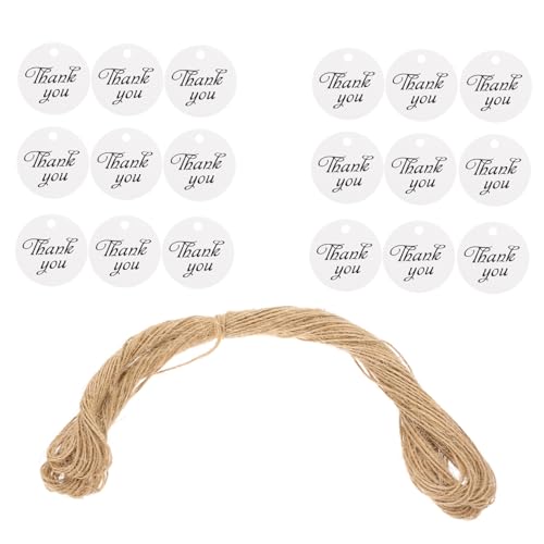 Beaupretty 100 Stück Teiliges Runde Geschenkanhänger aus Papier Danke Anhänger für Geburtstagsgeschenke Hochzeit Party DIY Etiketten zum Beschriften und Dekorieren Beaupretty 100 Stück Teiliges Runde Geschenkanhänger aus Papier Danke Anhänger für Geburtstagsgeschenke Hochzeit Party DIY Etiketten zum Beschriften und Dekorieren von Beaupretty