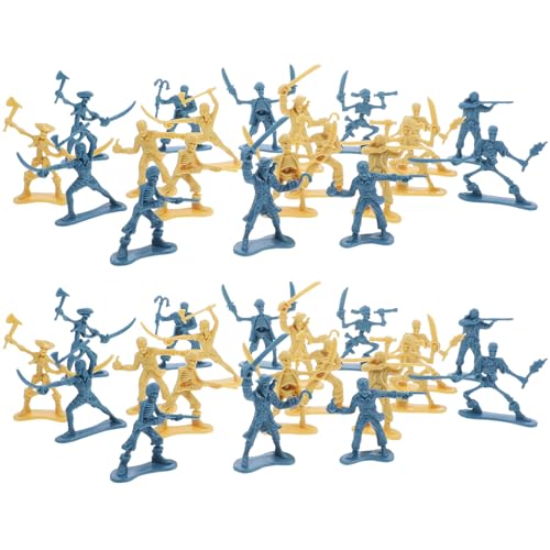 Beaupretty 100Stücke Piraten Soldatenfiguren Set Miniatur Krieger Modelle für Rollenspiele Tischdekoration Cosplay und Kreative Mikrolandschaften von Beaupretty