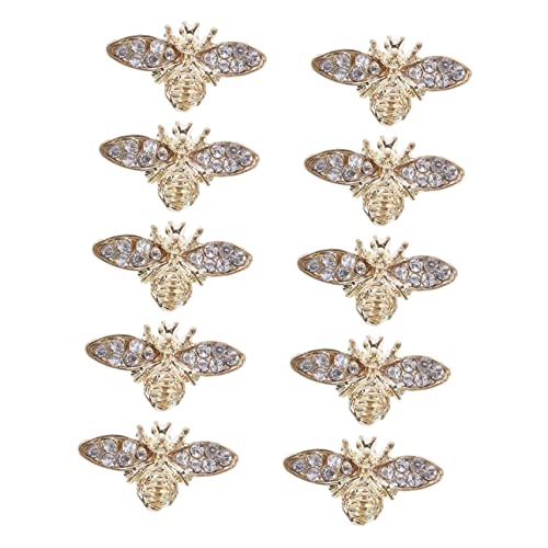 Beaupretty 10Stücke Retro Bienen Nageldekor Charms aus Legierung für Maniküre und DIY Nageldesign für Gesicht und Körper Dekoration von Beaupretty