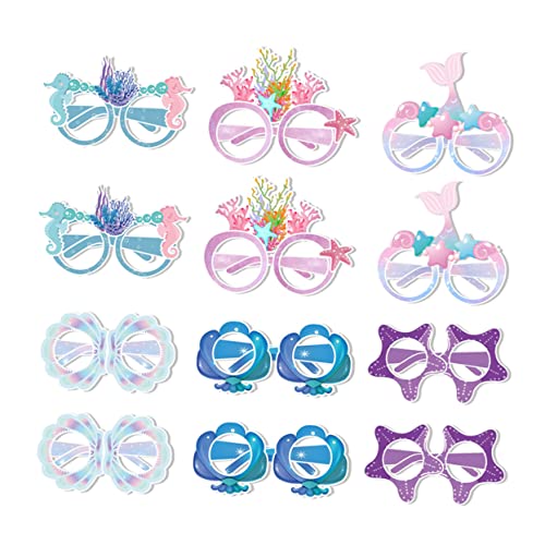 Beaupretty 12 Paar 3D Brillen Requisiten Brillen Kinderbrillen Cartoon Kinderparty Brillen Party Foto Requisiten Kinderparty Brillen Buntes Papier von Beaupretty
