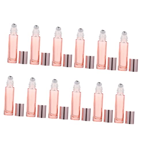 Beaupretty 12 Stück Ätherische Öle Roller Flaschen aus Mattglas Nachfüllbare Duftöl Fläschchen mit Rollkugel Tragbare Reise Glasflaschen für Parfüm und Aromatherapie Kompakt und Leicht für von Beaupretty