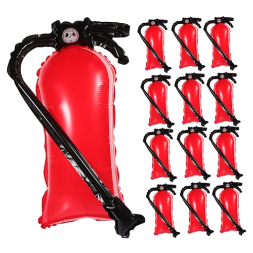 Beaupretty 12 Stück Feuerlöscher Luftballons Dekoration für Feuerwehr Themenpartys Leicht Aufzublasen für Kindergeburtstage Robustes Material Sorgt für Festliche von Beaupretty