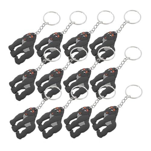 Beaupretty 12 Stück Gorilla Schlüsselanhänger Teiliges Hängende Dekoration für Partys und Belohnungen Realistische Gorilla Form für Taschen Rucksäcke und Mehr von Beaupretty