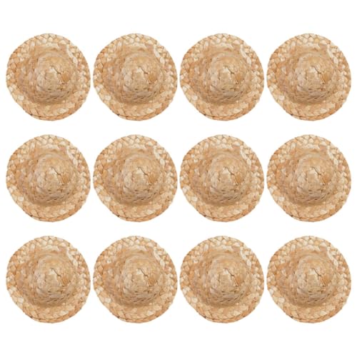 Beaupretty 12 Stück Handgewebte Mini Strohhüte für Bastelarbeiten Kleine Woven Cowboyhüte Puppenhüte für DIY Dekorationen Zubehör für Puppenhäuser und Kreative Projekte Beaupretty 12 Stück Handgewebte Mini Strohhüte für Bastelarbeiten Kleine Woven Cowboyhüte Puppenhüte für DIY Dekorationen Zubehör für Puppenhäuser und Kreative Projekte von Beaupretty