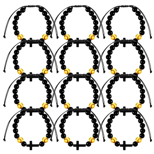 Beaupretty 12 Stück Teiliges Baseball Armband Verstellbares Sportarmband Handkette Handgelenksdekoration mit Perlen für Männer Charm Bracelet für Sportliebhaber von Beaupretty