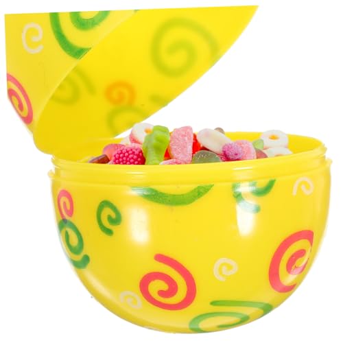 Beaupretty 12 Stück Teiliges Eiförmige Geschenkschachteln aus Kunststoff Wiederbefüllbare Bunte Eier Dekorationen Kreative Boxen für Party Ostereiersuche und Tischdeko von Beaupretty