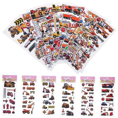 Beaupretty 12 Stück Teiliges Fahrzeug Sticker Set mit Bunten Bagger und Lkw Motiven Sichere Papiertapete Farblich Leuchtend Vielseitig Verwendbar für Lernspielzeug und Dekoration Beaupretty 12 Stück Teiliges Fahrzeug Sticker Set mit Bunten Bagger und Lkw Motiven Sichere Papiertapete Farblich Leuchtend Vielseitig Verwendbar für Lernspielzeug und Dekoration von Beaupretty