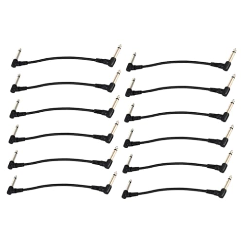Beaupretty 12 Stück Teiliges Gitarren Patchkabel Robuste Audioverbindung für Gitarre Effektpedale Mixer und Lautsprecher für Musiker und Studios von Beaupretty