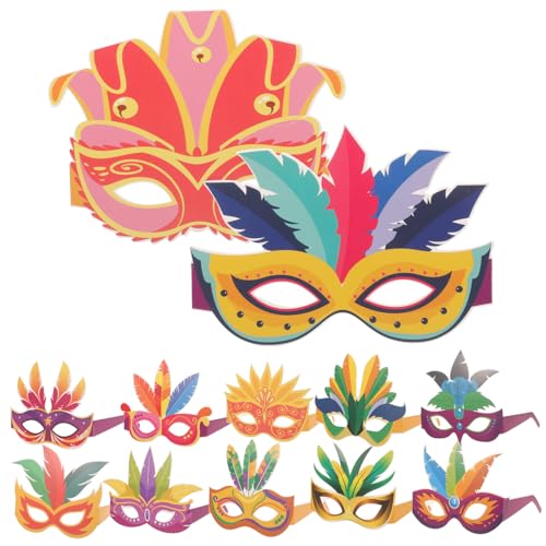 Beaupretty 12 Stück Teiliges Partybrillen aus Papier Mexikanische Karneval Brillen Lustige Foto Requisiten für Erwachsene Kostüm Zubehör für Mottoparty und von Beaupretty