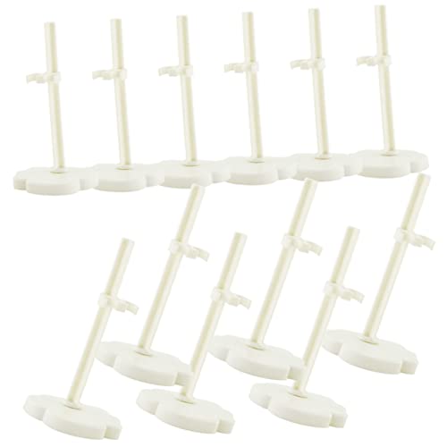 Beaupretty 12 Stück Teiliges Puppenständer Weiß Mini Doll Display Ständer mit Sicherem Halt Stabiler Figurenhalter für Sammler und Leicht und Tragbar für Verschiedene Oberflächen von Beaupretty