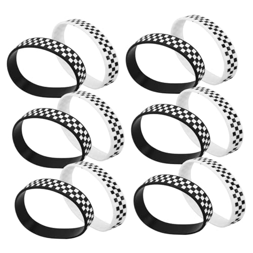 Beaupretty 12 Stück Teiliges Schwarzes und Weißes Kariertes Silikonarmband Kompaktes Party Sportevent zubehör Vielseitiges Racing band für Geburtstagsfeiern und Rennfans Modisches Beaupretty 12 Stück Teiliges Schwarzes und Weißes Kariertes Silikonarmband Kompaktes Party Sportevent zubehör Vielseitiges Racing band für Geburtstagsfeiern und Rennfans Modisches von Beaupretty