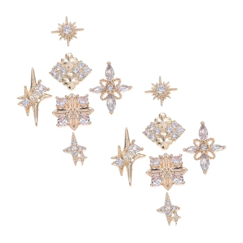 Beaupretty 12 Stück Teiliges von Funkelnden Nagelcharms aus Vintage Nail Art Zubehör für Maniküre Designs für Diy Nagelkunst und Professionelle Anwendungen Beaupretty 12 Stück Teiliges von Funkelnden Nagelcharms aus Vintage Nail Art Zubehör für Maniküre Designs für Diy Nagelkunst und Professionelle Anwendungen von Beaupretty