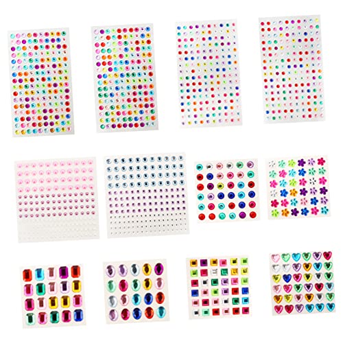 Beaupretty 12Blätter DIY Nagelkunst Strass Aufkleber Hochglänzende Acryl Dekoration für Maniküre für Geburtstagsfeiern Hochzeiten und Festivals Beaupretty 12Blätter DIY Nagelkunst Strass Aufkleber Hochglänzende Acryl Dekoration für Maniküre für Geburtstagsfeiern Hochzeiten und Festivals von Beaupretty