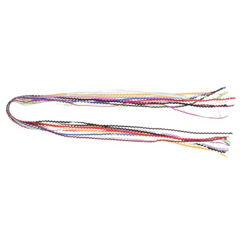 Beaupretty 14 Stück Bunte Bergstraße Stoffband Dekoration Zubehör Dekoband geschenkband Wellenfransen Besatz für Kleidung farbiges Band Wellenband zum Basteln Papierband Zierband Polypropylen von Beaupretty