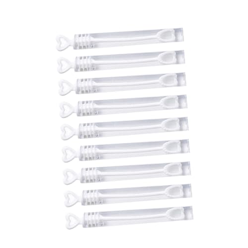 Beaupretty 144 Stück Teiliges Bubble Wands mit Love Heart Design Ergonomisch Geformt Weiße Seifenblasenstäbe für Hochzeit Partydekoration und Spielspaß Langlebiges Material Einfache von Beaupretty
