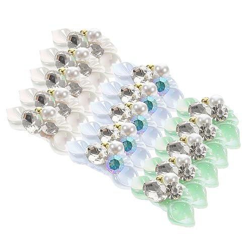 Beaupretty 15 Stück Teiliges Dekorationsset mit Floralen Strasssteinen und Perlen für Nagelkunst und Diy Nägel für Zuhause oder Nagelsalon Praktische und Langlebige Nail Art Accessoires von Beaupretty