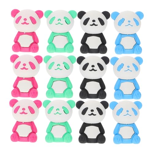 Beaupretty 16 Stück Teiliges Panda Radiergummi Kawaii Cartoon Radiergummis für Zeichnen und Malen Perfektes Schulzubehör und für Junge Mädchen Zufällige Farbe Zufällige Farbe von Beaupretty