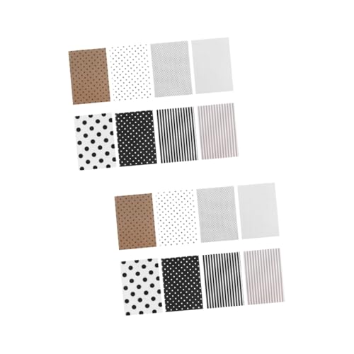 Beaupretty 160 Blatt schwarzes und weißes Geschenkpapier Packpapier buntes Seidenpapier hauchdünnes Geschenkpapier Weihnachtsseidenpapier Papierverpackungen Seidenpapiere a5 von Beaupretty