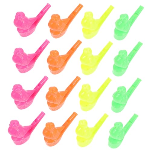 Beaupretty 16 Stücke Vogel Kunststoff Party Pfeifen Musikinstrument für Kinder Spielzeug für Geburtstagsfeiern Wassermusik Pfeifen von Beaupretty