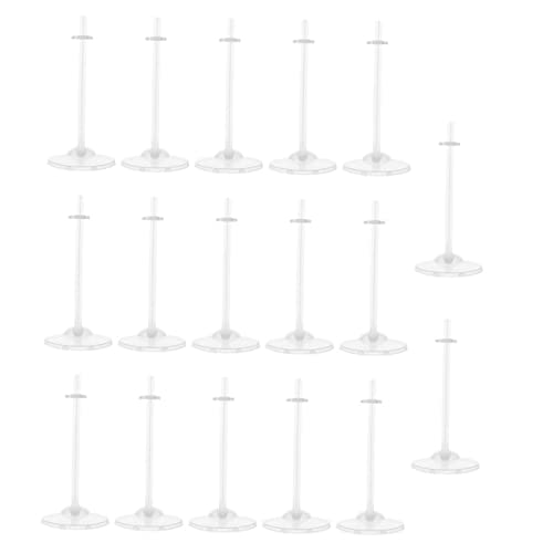 Beaupretty 17 Stück Teiliges Transparentes Puppenständer Stabile Doll Display Halterungen aus Hochwertigem Praktische Figurenhalter für Mädchen und Jungen zur Sicheren Puppenpräsentation von Beaupretty