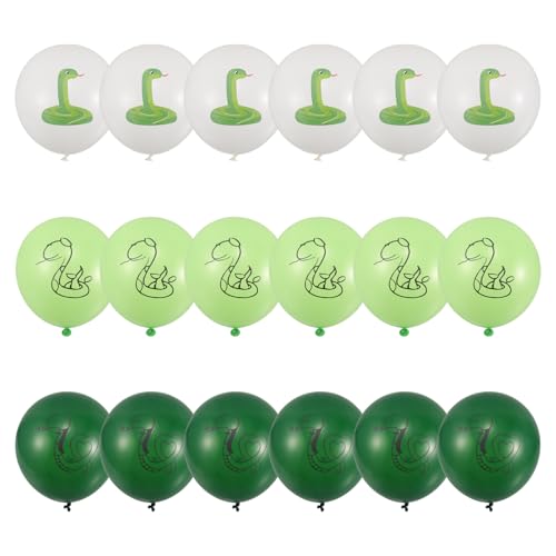 Beaupretty 18Stücke Teiliges Schlangen Luftballon Set Kreative Partydekoration für Schlangen Mottopartys Einfach Aufzuhängen Trendige Deko für Geburtstagsfeiern und Events von Beaupretty
