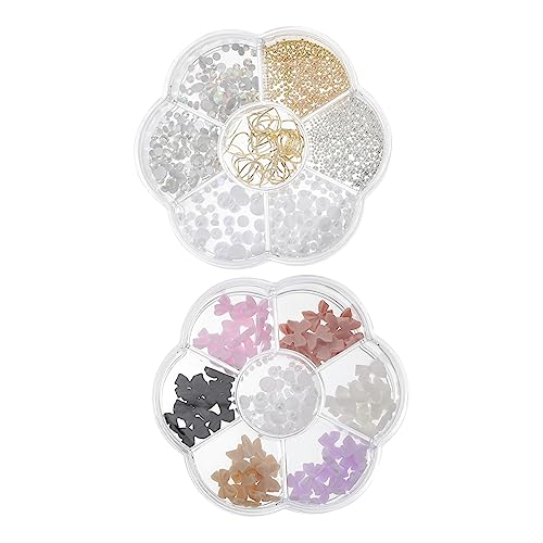 Beaupretty 2 Boxen Boxen Nagelperlen und Schmucksteine Set Nail Art Charms mit Bunten Perlen und Metall Leichte Vielseitige Nagelschmuck Deko für DIY Nail Design Beaupretty 2 Boxen Boxen Nagelperlen und Schmucksteine Set Nail Art Charms mit Bunten Perlen und Metall Leichte Vielseitige Nagelschmuck Deko für DIY Nail Design von Beaupretty