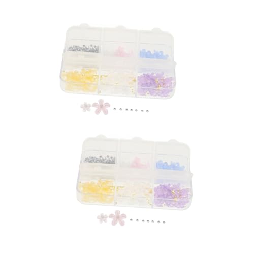 Beaupretty 2 Boxen Charms Nagelkunst Dekorationen aus Langlebigem für Nägel Handyhüllen und Grußkarten Anlässe und Diy Projekte von Beaupretty
