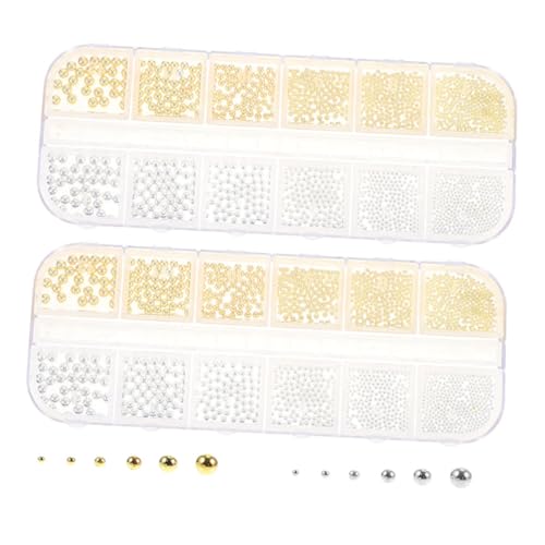 Beaupretty 2 Boxen Metall Nagelkunst Charms Boxen Gold Silber Micro Caviar Beads Stahlkugeln Langlebig Vielseitig für DIY Nagelkunst Schmuck Maniküre Zubehör Beaupretty 2 Boxen Metall Nagelkunst Charms Boxen Gold Silber Micro Caviar Beads Stahlkugeln Langlebig Vielseitig für DIY Nagelkunst Schmuck Maniküre Zubehör von Beaupretty