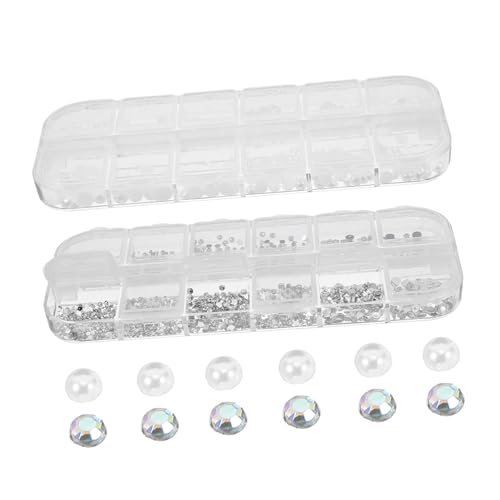 Beaupretty 2 Boxen Nail Charms Set Teiliges Set mit Halbrunden Perlen und Strasssteinen für Kreative Nagelkunst Maniküre Dekorationen für Diy und Salon Anwendungen Beaupretty 2 Boxen Nail Charms Set Teiliges Set mit Halbrunden Perlen und Strasssteinen für Kreative Nagelkunst Maniküre Dekorationen für Diy und Salon Anwendungen von Beaupretty