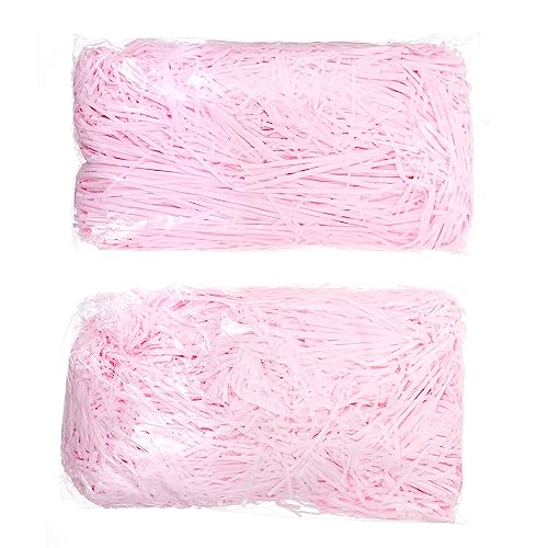 Beaupretty 2 Konfetti-füller- Geschreddertes Papier Selber Machen Accessoires Für Die Hochzeitsdekoration Farbiger Zerknitterter Papierschnipsel Füllpapier Selber Machen Rosa Bast von Beaupretty