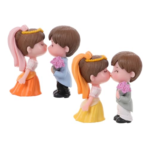Beaupretty 2 Paare Brautpaar Cake Topper aus Kunststoff Romantische Hochzeitstorten Dekoration mit Detailreichen Figuren Langlebig und Vielseitig als Tischdeko und Tortenschmuck für Hochzeit Beaupretty 2 Paare Brautpaar Cake Topper aus Kunststoff Romantische Hochzeitstorten Dekoration mit Detailreichen Figuren Langlebig und Vielseitig als Tischdeko und Tortenschmuck für Hochzeit von Beaupretty
