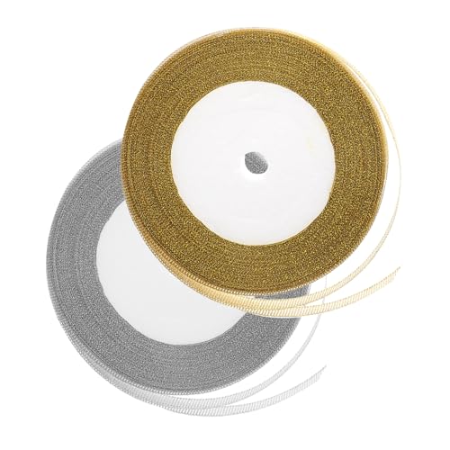 Beaupretty 2 Rollen Glitzernde Metallbänder Funkelndes Geschenkband für Diy Bastelprojekte Hochzeitsdekoration und Weihnachtsgeschenke Beaupretty 2 Rollen Glitzernde Metallbänder Funkelndes Geschenkband für Diy Bastelprojekte Hochzeitsdekoration und Weihnachtsgeschenke von Beaupretty