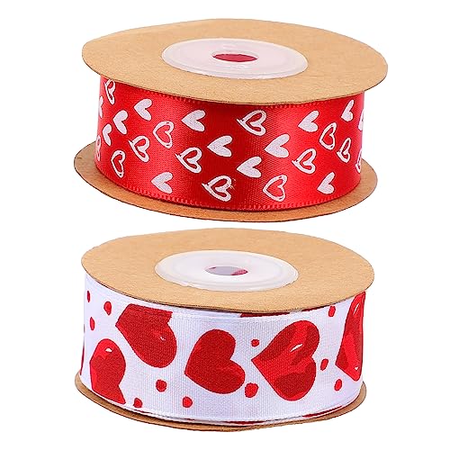 Beaupretty 2 Rollen Herzförmiges Geschenkband Dekoratives Ribbon für Valentinstag Hochzeiten und Partys für Bastelarbeiten und Geschenkverpackungen Beaupretty 2 Rollen Herzförmiges Geschenkband Dekoratives Ribbon für Valentinstag Hochzeiten und Partys für Bastelarbeiten und Geschenkverpackungen von Beaupretty