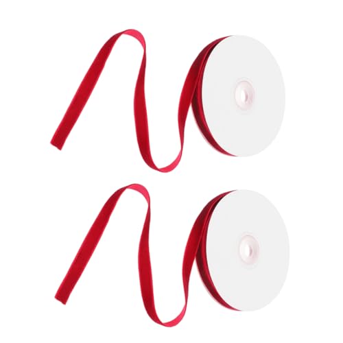 Beaupretty 2 Rollen Verpackungsband Geschenkband Hochzeitsstraußband Verpackungsbänder Blumenband Geschenkband Schleifenknotenherstellungsbänder Banddekorband Für Hochzeiten Samt von Beaupretty
