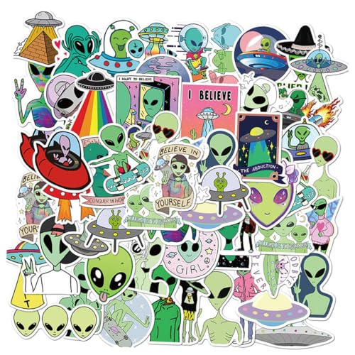 Beaupretty 2 Sätze Graffiti Sticker Aliens Motiv Selbstklebend Für Koffer Laptop DIY Dekoration Jungen Mädchen von Beaupretty