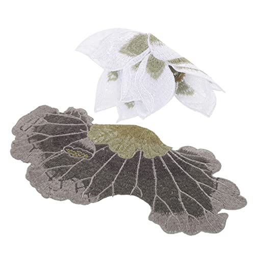 Beaupretty 2 Stück Blumen Aufnäher Bestickte Bügelflicken mit Pfirsichblüten Hohe Dichte Wasserlösliche Stickerei Leicht Anzubringen für Jacken Hosen Rucksäcke DIY Kleidung Reparieren und von Beaupretty