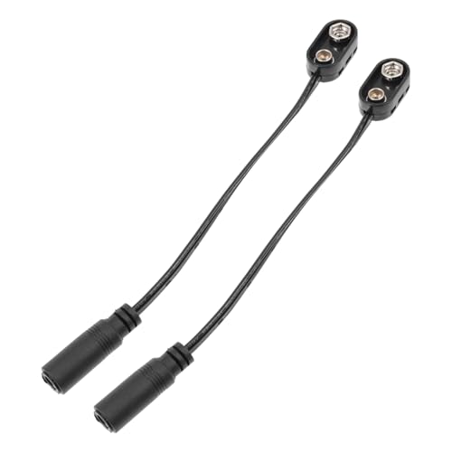 Beaupretty 2 Stück Effector Kabel Batteriekabel für Effektgeräte Professionelles Zubehör Langlebig Schwarz mit Hoher Zuverlässigkeit für Musikinstrumente Beaupretty 2 Stück Effector Kabel Batteriekabel für Effektgeräte Professionelles Zubehör Langlebig Schwarz mit Hoher Zuverlässigkeit für Musikinstrumente von Beaupretty
