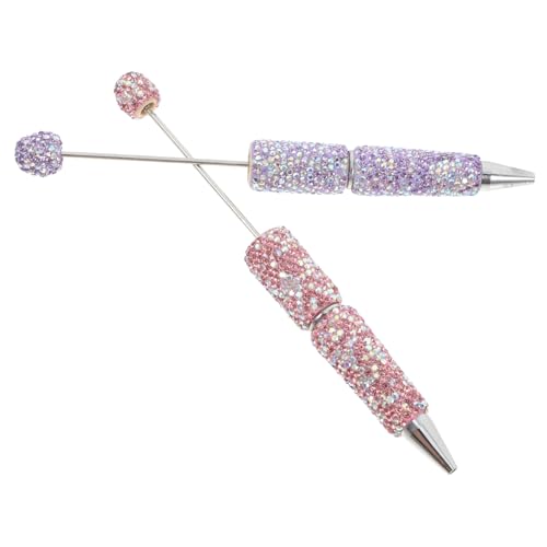 Beaupretty 2 Stück Glitzer Kugelschreiber mit Strasssteinen Perlenstifte für Frauen und Kreative Schreibutensilien für Schule Büro und Funktionsstift für Inspirierende Notizen Beaupretty 2 Stück Glitzer Kugelschreiber mit Strasssteinen Perlenstifte für Frauen und Kreative Schreibutensilien für Schule Büro und Funktionsstift für Inspirierende Notizen von Beaupretty