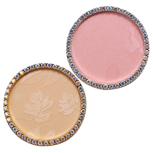 Beaupretty 2 Stück Harz Nagelkunst Palette Make Up Mischpalette Runde Display Platte Mischung Tray für Nagelkunst und Kosmetik und Charmante Anzeigetafel für DIY Projekte von Beaupretty