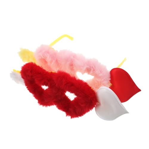 Beaupretty 2 Stück Herzförmige Party-sonnenbrillen Lustige Plüsch-brillen Leichtes Weiches Material Für Junggesellinnenabschiede Valentinstag Halloween Karneval von Beaupretty