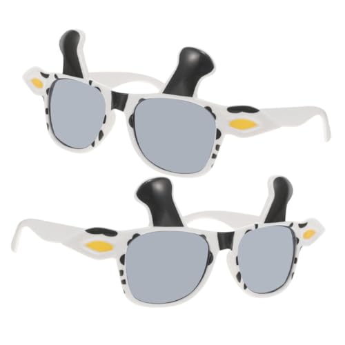 Beaupretty 2 Stück Kuhbrille Lustige Kuh Eyewear für Kostümpartys Halloween Geburtstagsfeiern Extravaganter Cow Cosplay Accessoire mit Großen Augen Leichtes Pc Material Einzigartiger Look für von Beaupretty
