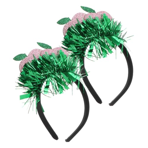 Beaupretty 2 Stück Pfirsichfrucht -kopfschmuck Obst-party-kopfhörer Kopfschmuck Aus Früchten Hawaiianischer Kopfschmuck Für Frauen Obst Haarband Luau-stirnband Das Haustier von Beaupretty