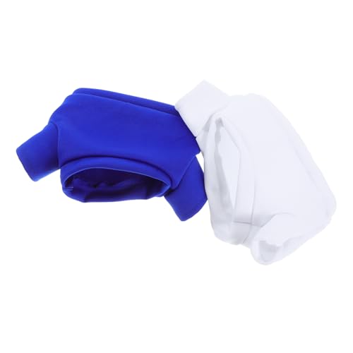 Beaupretty 2 Stück Plüschbären Kleidung Teilig Kostüm T Shirts Weiß Blau Puppen Wechselkleidung Kuscheltiere Zubehör Kreatives Outfit von Beaupretty
